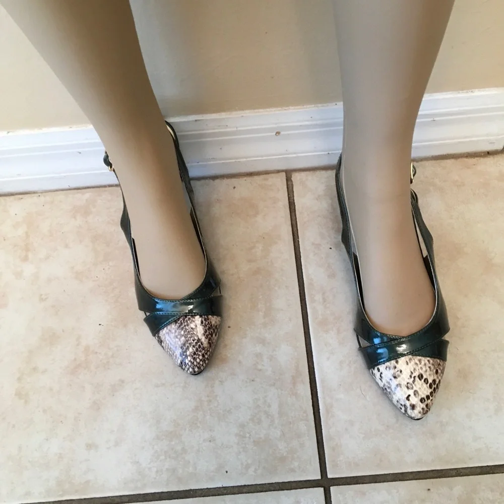 Hush Puppies Co Soft Style Green & Cream Sandal - Picture 9 of 11